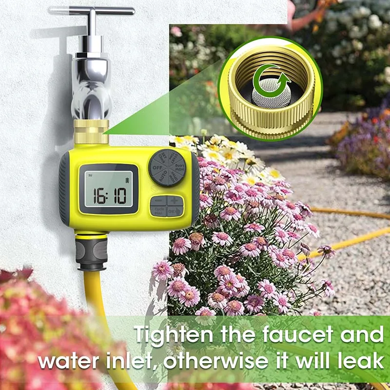 Automatic IRRIG System Garden Water Timer With 3 Separate Timing Programs Waterproof Irrigation Controller