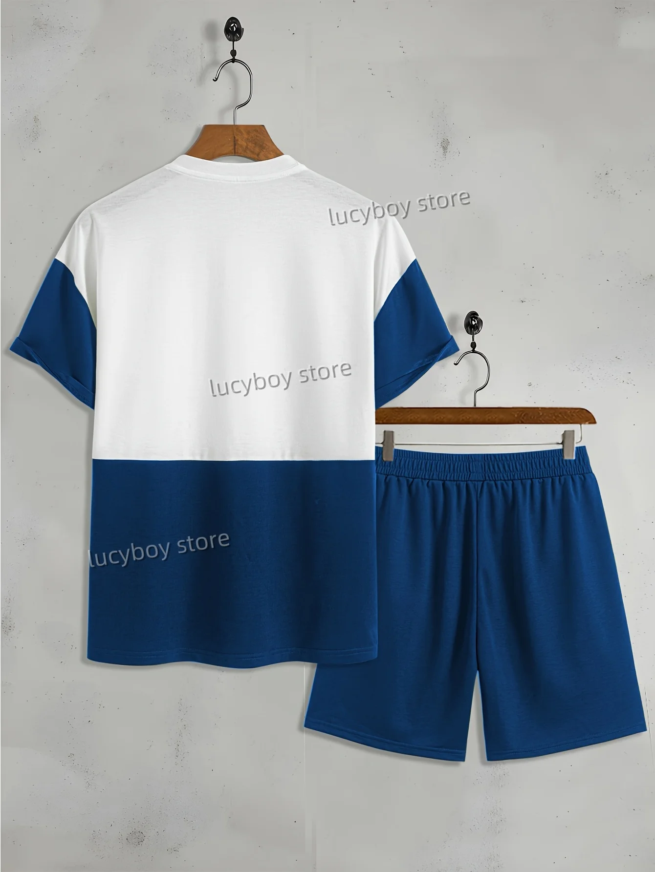 Mid-Town NewYork Printed Men Sport T-Shirt+Shorts Suit Set Male Luxury Tracksuit Outfit Summer Oversized 2 Piece Set Clothes