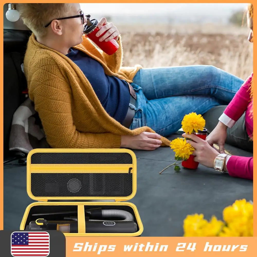 

Car Vacuum Hard Case Dual Zipper Hard Storage Case Handheld Car Vacuum Storage Bag for Fanttik Slim V8/V10 Accessories