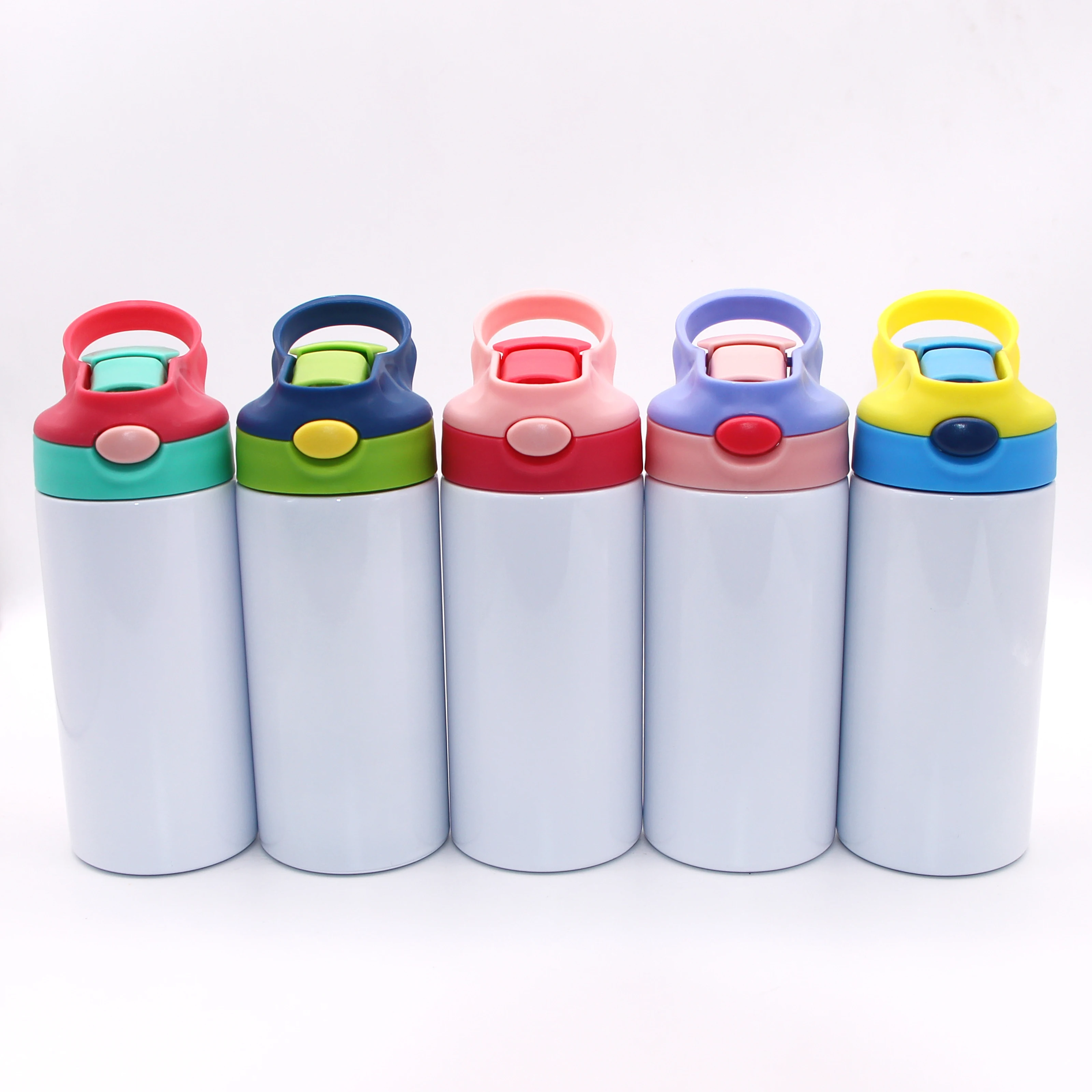 12oz 350ml Children Stainless Steel Insulated blank Sublimation Sippy Kids Water Bottle with filp top