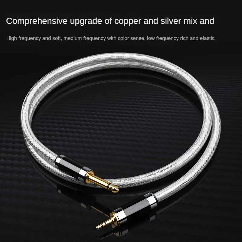 HIFI 3.5 to 6.5 Mono Audio Cable 4-Layer Shielding Anti-Interference Computer Power Amplifier Audio 6.5mm cable