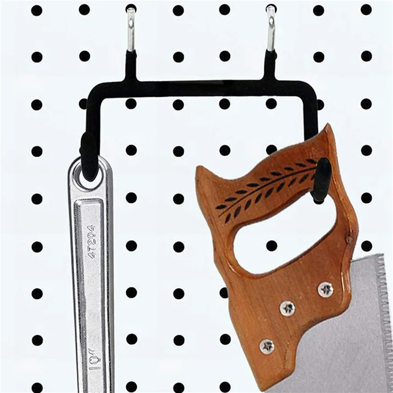 

【Superdeals】15PCS Pegboard Drill Holder Heavy Duty Hooks,Pegboard Double Hooks Drill Hanger Hook For Drill,Accessories