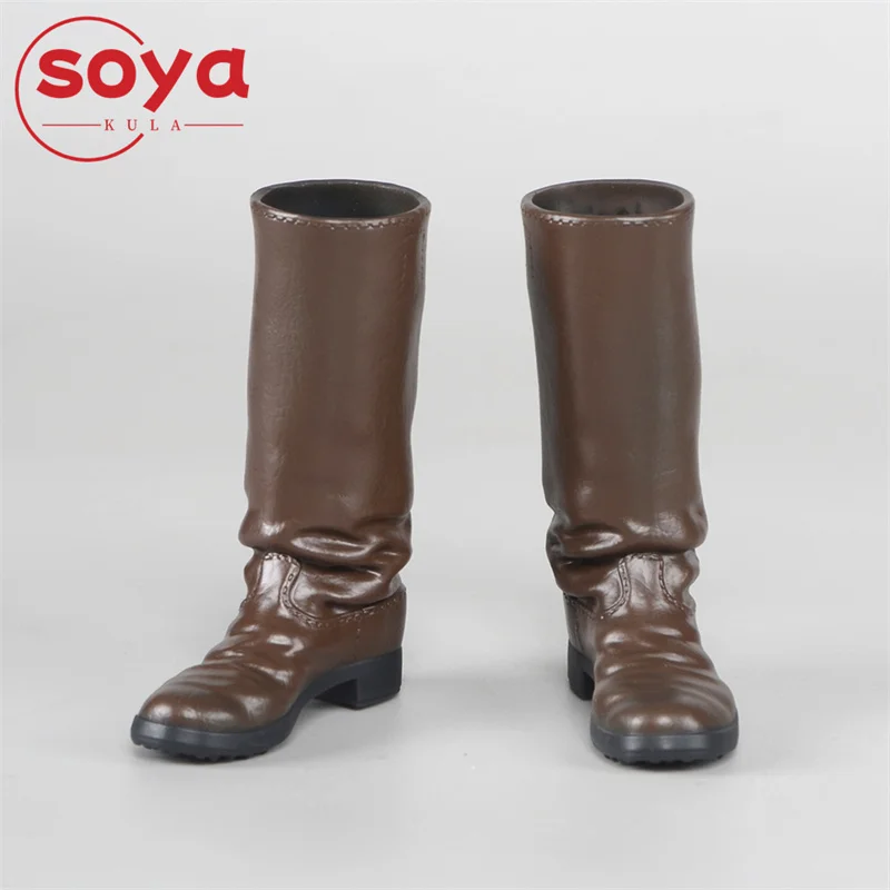 BROWN ART BSL-002 Botas de goma de tubo alto de soldado masculino a escala 1/6, zapatos huecos, modelo apto para cuerpo de figura de acción de 12 pulgadas