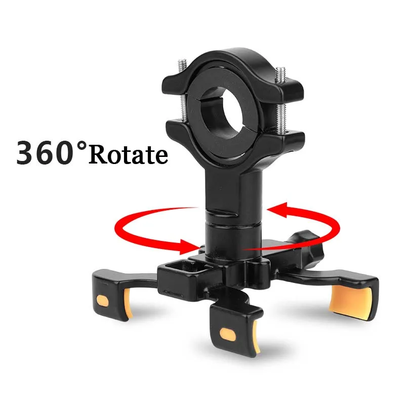 Bike Mobile Phone Holder 360° Rotation Aluminum Alloy Motorcycle Bicycle Mobile Phone Bracket Bicycle Mount Accessot Accessories