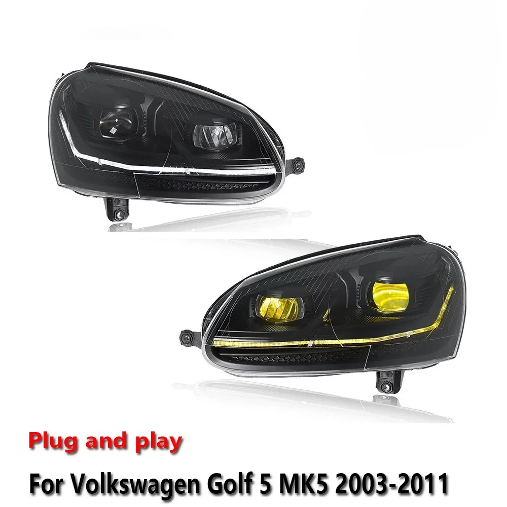 

Светодиодные фары для Volkswagen Golf 5 MK5 2003-2011: ДХО, стоп-сигнал, указатель поворота, установка Plug and Play
