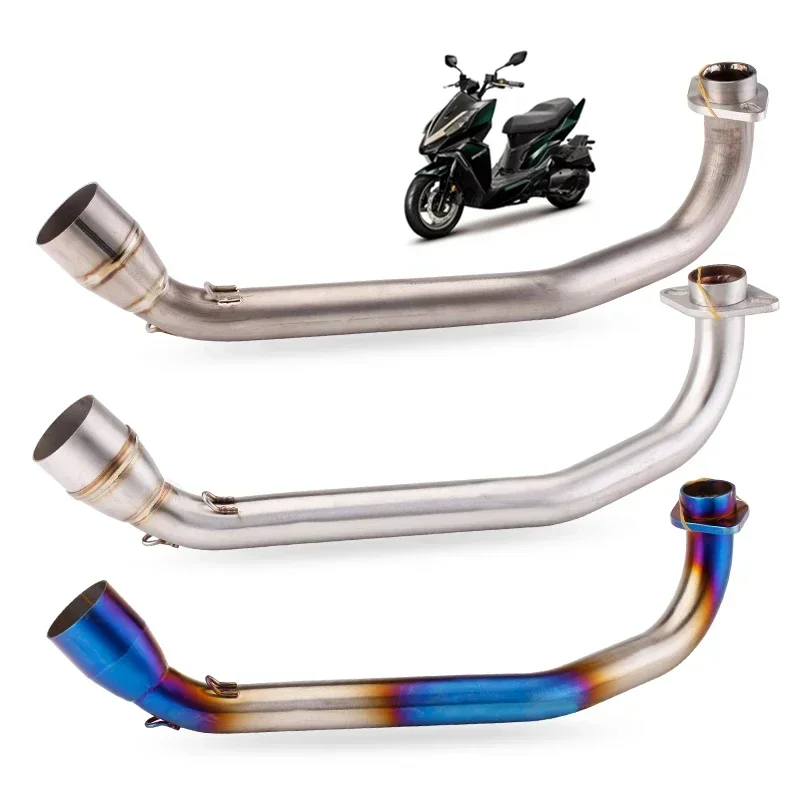

Slip On Full Exhaust System For SYM DRG BT DRG158 Motorcycle Exhaust Modified Escape Moto Muffler Front Middle Link Pipe Sina Te
