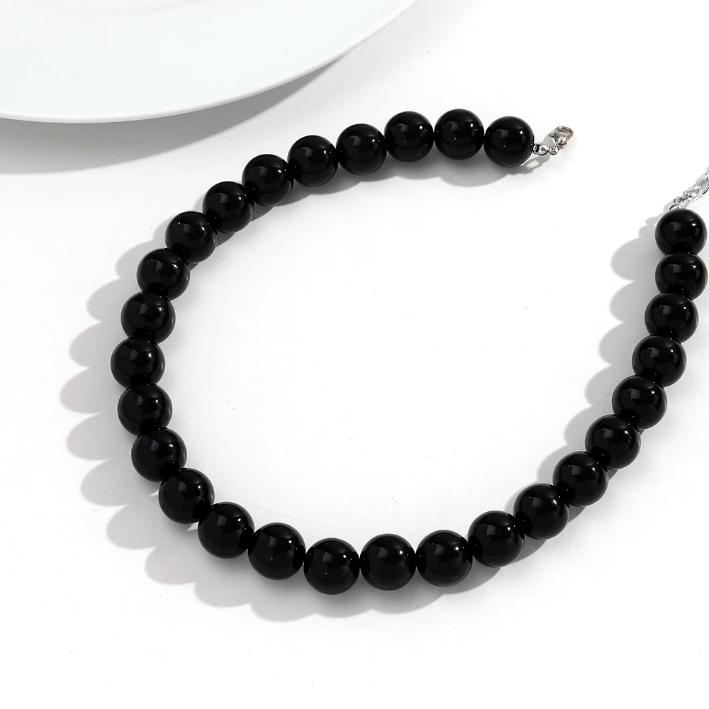 Boho Kleurrijke Acryl Grote Bal Kraal Ketting Trendy Handgemaakte Ronde Choker Kettingen voor Vrouwen Man Statement Sieraden Cadeau