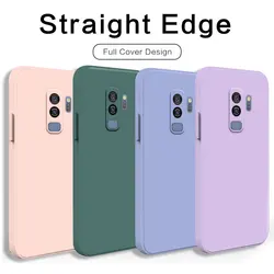 For Samsung S9 Case For Samsung Galaxy S9 Plus Coque Matte Soft Silicone Shockproof Cover For Samsung S9 Square Phone Case Funda