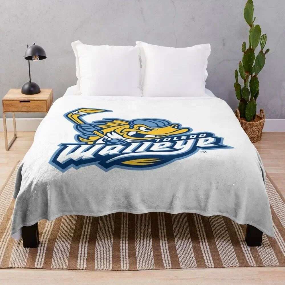 Toledo Walleye Throw Blanket Furry Picnic Thins Blankets