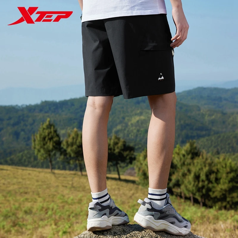 Xtep Woven Shorts For Men 2024 Summer Breathable Men\'s Sweatpants Climbing Soft Comfortable Leisure Outdoor Bottoms 876229240165