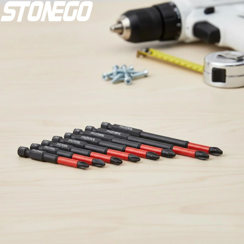 Anti-Slip Phillips Screwdriver Bits 3/6/10pcs Impact-Resistant Tungsten Steel Magnetic Tips Electric Screwdriver Compatible