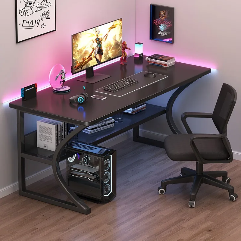 Simple Modern Computer Gaming Desk, Student Writing Study Table for Small Apartment Home Bedroom Workbench