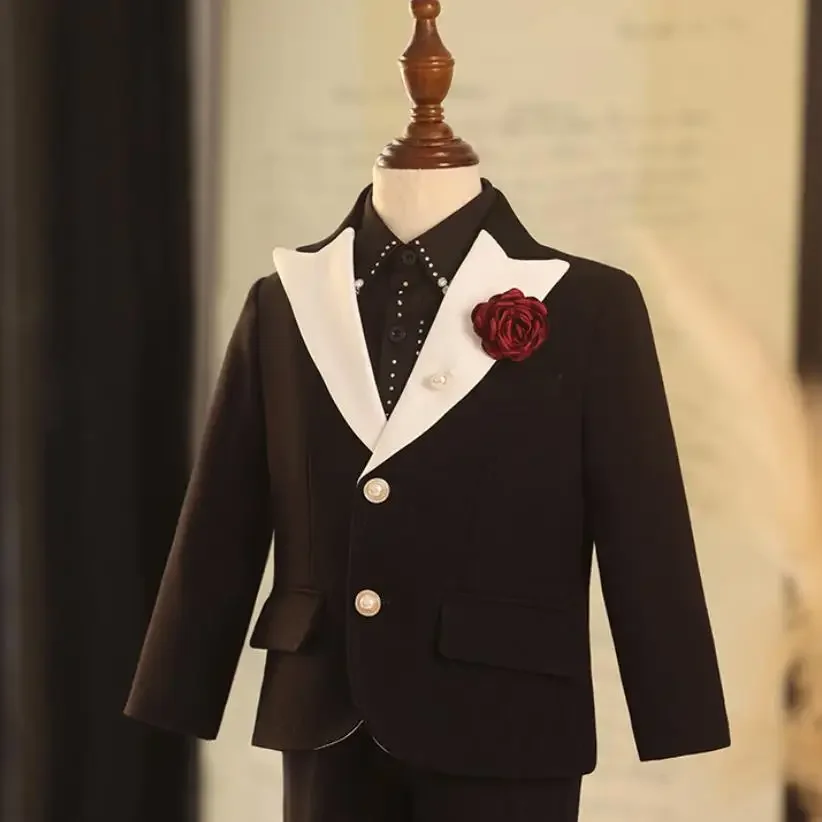 Costumes de Rhformels pour enfants, défilé, performance de piano, robe de soirée, mariage, anniversaire, blazer pour garçons, ensembles de smoking, A3853, nouveau, 2024