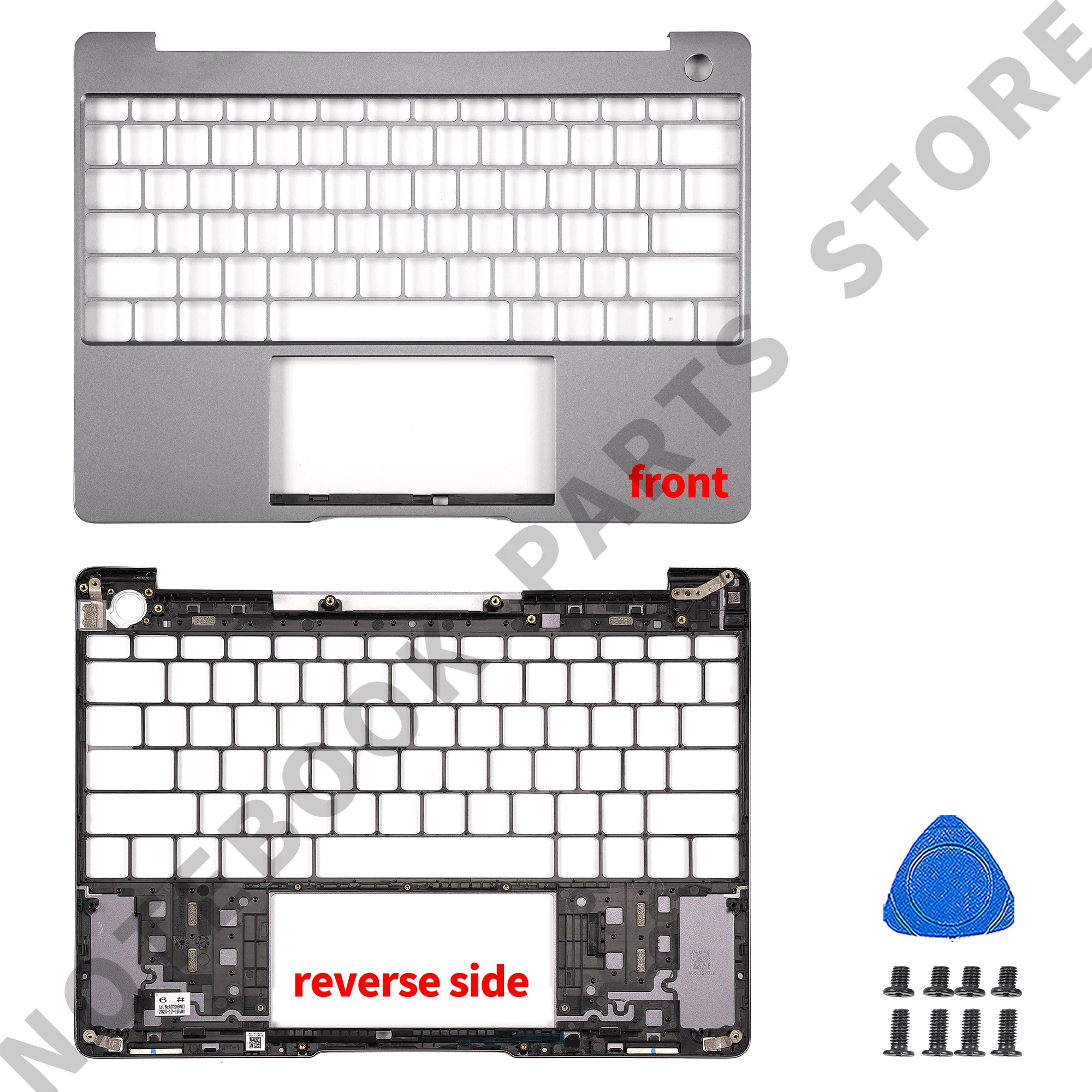Parts For Matebook 13 HNL-WFQ9 HNL-WFP9 WRTD-WFH9/WDH9 2020 LCD Back Cover Palmrest Bottom Case Replace Gray