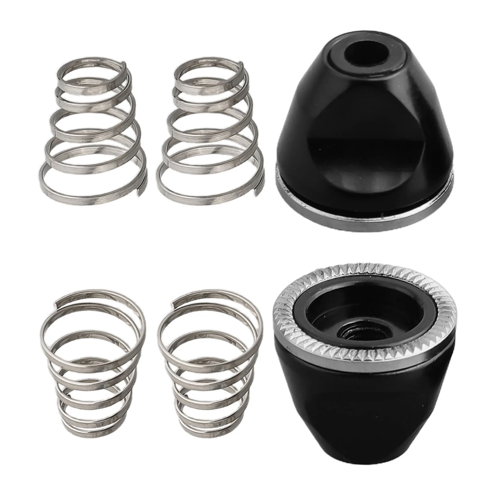 Image of 4 Schnellspanner-Federn und 2 M5 Mutternschrauben für Fahrradnaben-Ersatzteile Hochelastisches Edelstahl-Set