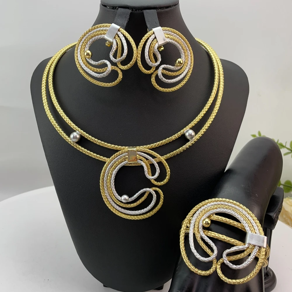 

Новейшее бразильское изысканное ожерелье ручной работы, красивое украшение для свадьбы и вечеринок Fash28365