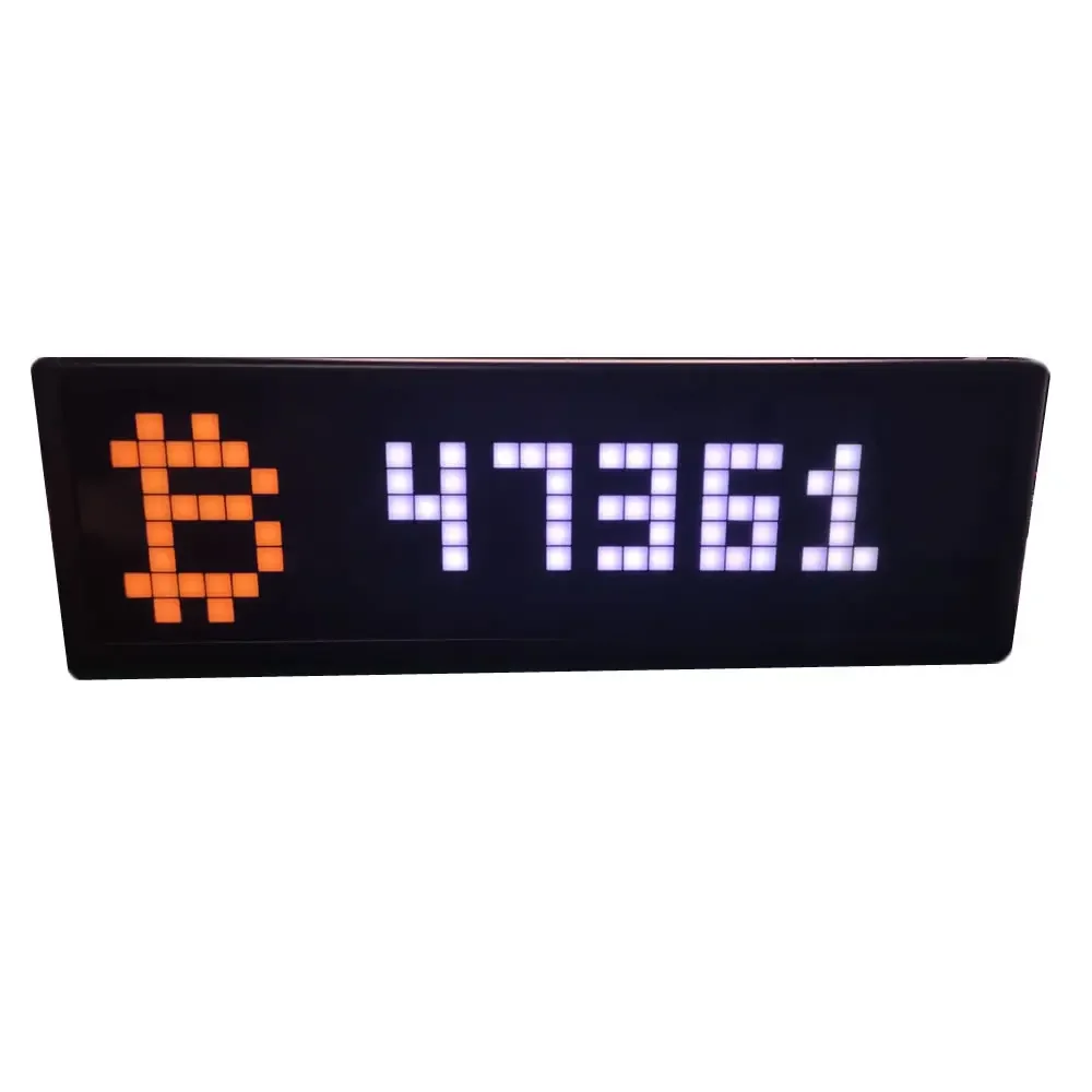 

Bitcoin digital currency market display cryptocurrency real-time price display desktop decoration WIFI connect BTC ETH DOGE FIL