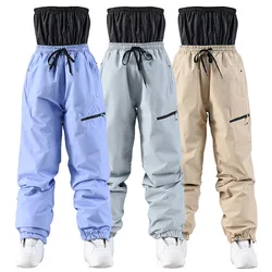 New Fashion Ski Pants Men Women Windproof Waterproof Snow Trousers Winter Super Warm Outdoor Sports Snowboarding Trousers