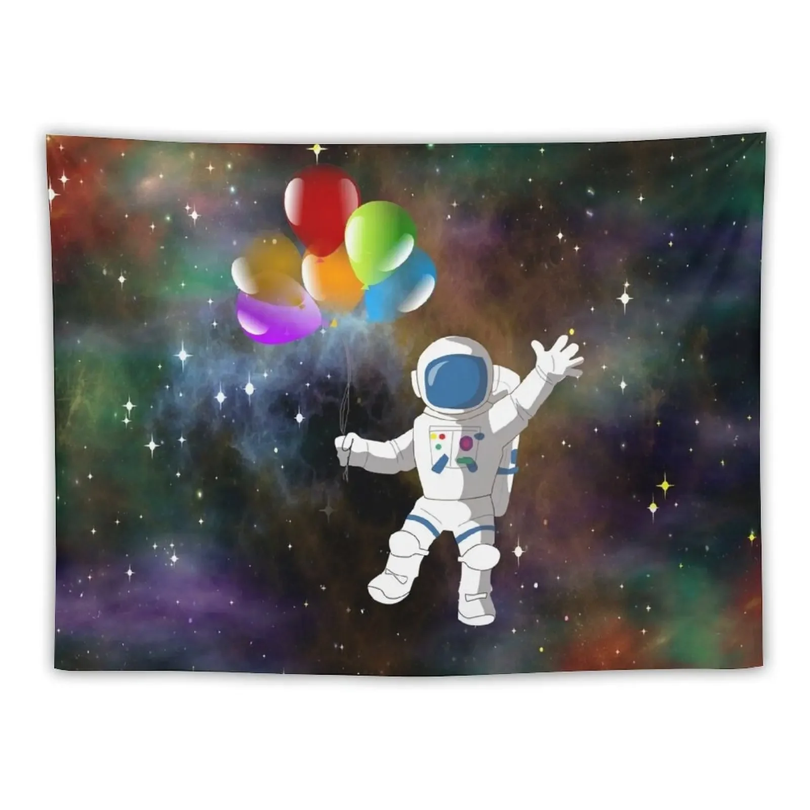 Astronaut with Balloons Tapestry Decorative Wall Mural Anime Decor Wall Decoration Items Bedroom Decorations Tapestry