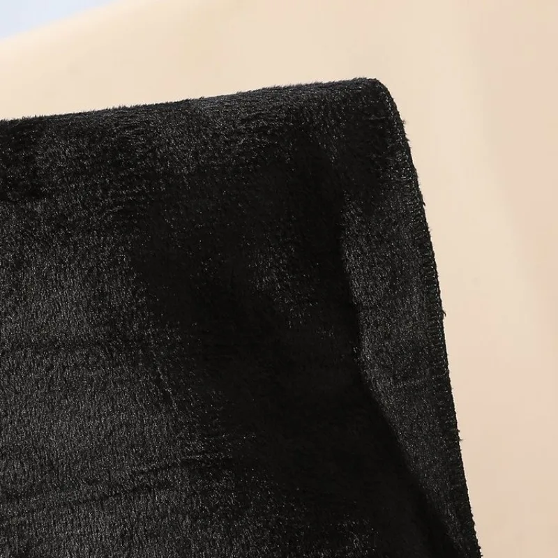 【Neu 2026】Oberschenkelhohe Stiefel für Damen, schwarz, spitze Zehenpartie, Blockabsatz, weiter Schaft, Wildleder, Lackleder, Stretch, schmale Passform, Overknee-Stiefel_voghion.com