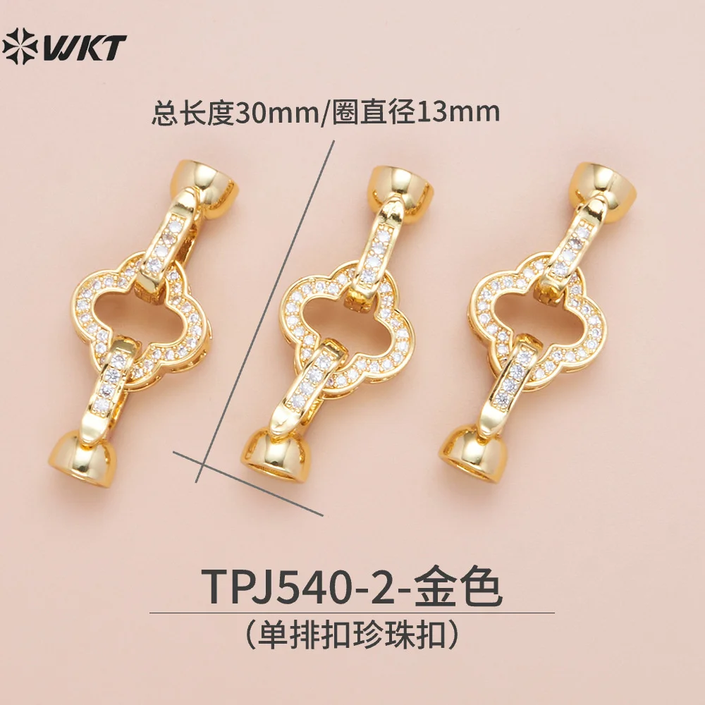 WT-JFE124 Versatile High-end Feel Jewelry Finding 18k Gold Plated For Women Necklace Bracelet Jewelry Decoration