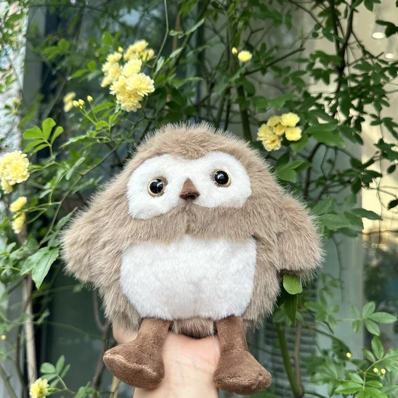 Cute Fluffy Owl Cub Plush Toys Soft Stuffed Animal Plushies for Kids