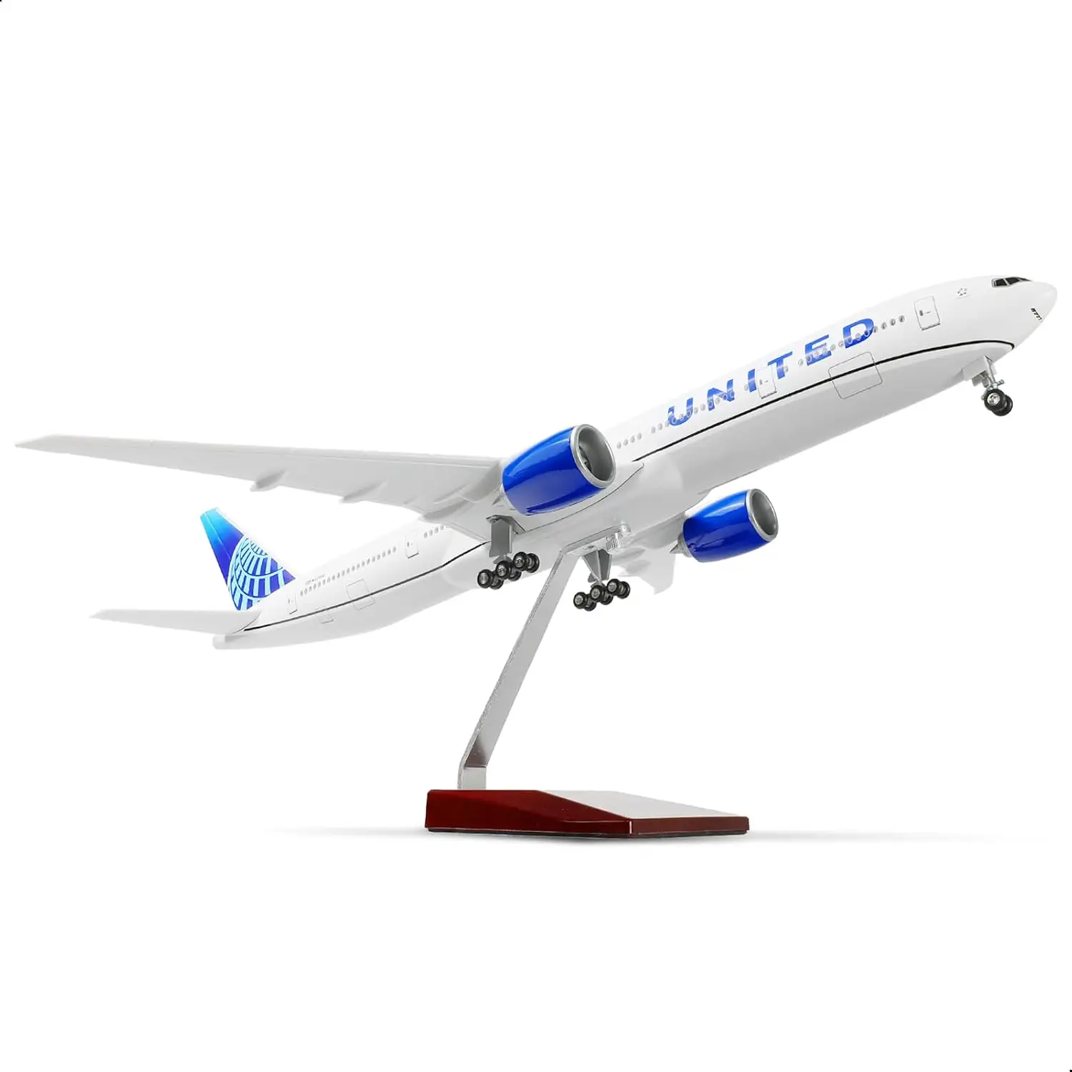 1/157 Scale Model Planes 777 B777 UNITED Airlines Aircraft Adults Fun Wheel Landing Gear Resin Collected Gift By Aviation