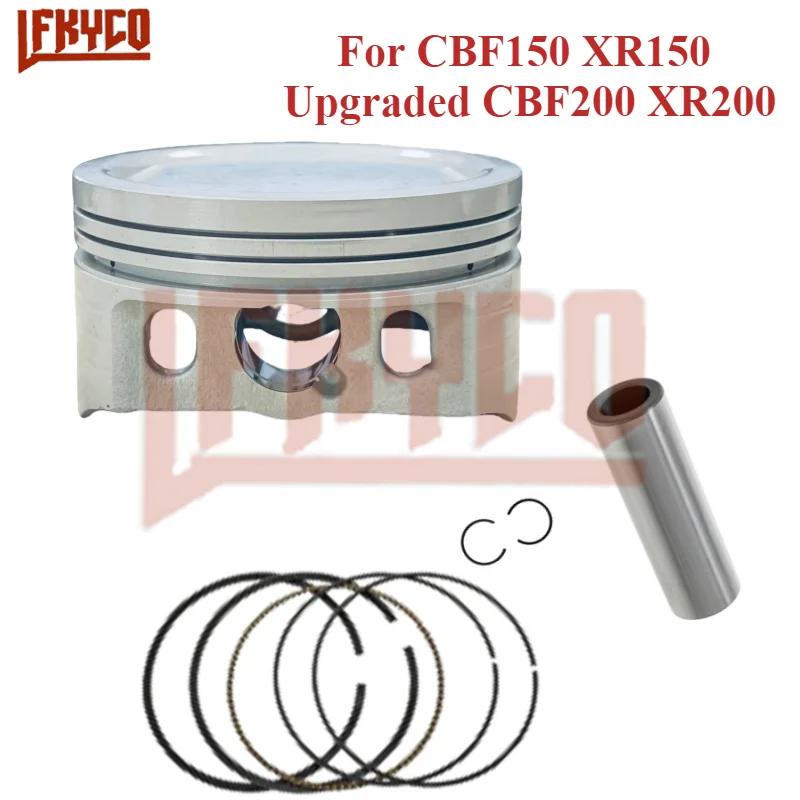 

65.5mm Big Bore Motor Piston Rings Kit for Honda CBF150 XR150 Upgraded CBF200 XR200 Pin 14mm*39mm Motorcycle Cylinder Accesories