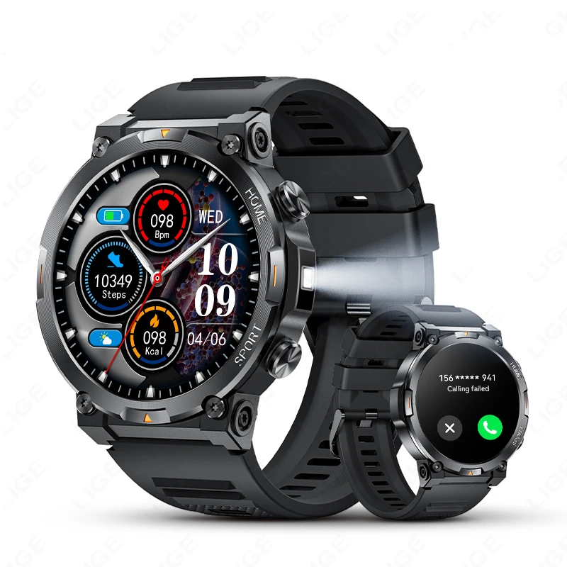 2026 Men Smart Watch 1.43inch 466*466 AMOLED Screen Smartwatch Heart Rate Bluetooth Call Sleep Tracker Sport Fitness Watches New