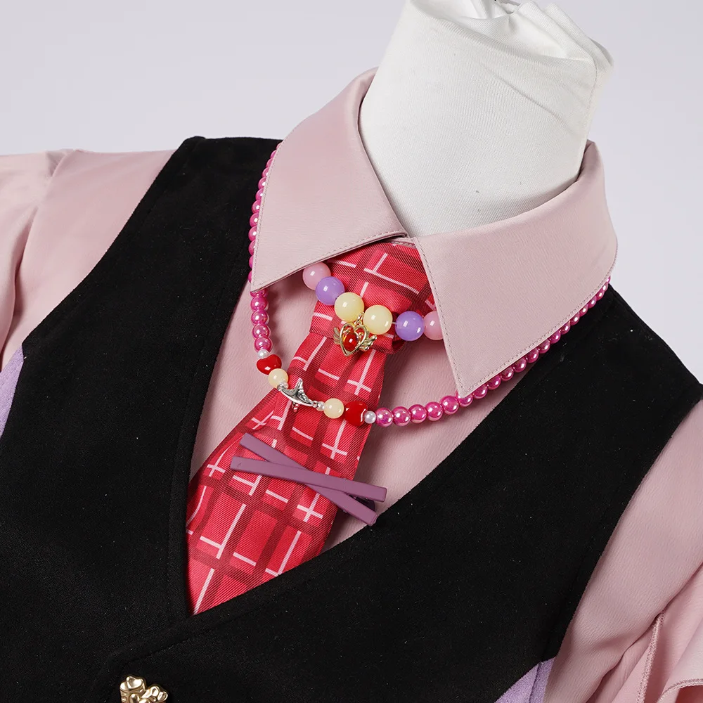 Game Infinity Nikki X Open World Barrbie Cosplay Costume Punk Harajuku Lovely Lace Plaid Skirt Woman Sexy Kawaii Carnival Suit view 6