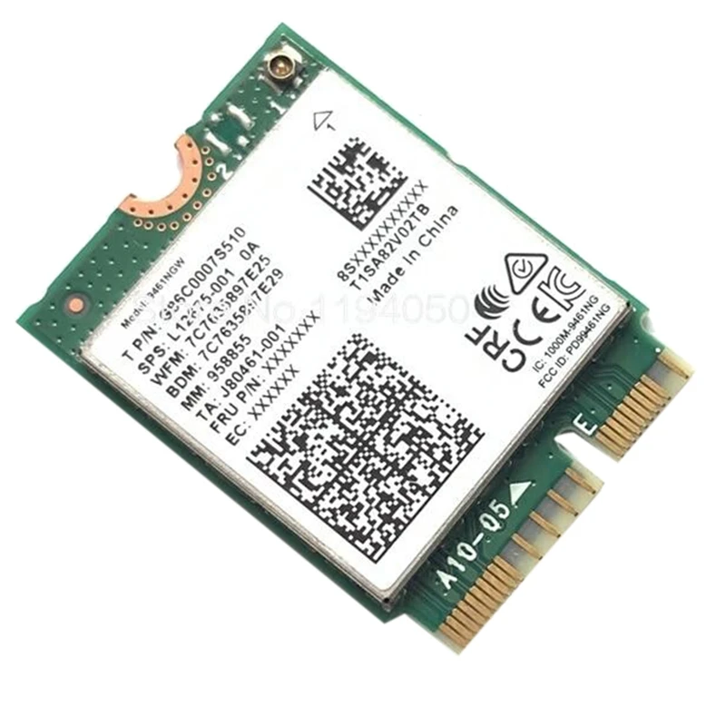 Karta Wifi PCB dla 9461NGW karta Wifi AC 9461 2.4G/5G dwuzakresowy 802.11AC M2 klucz E CNVI Bluetooth 5.0