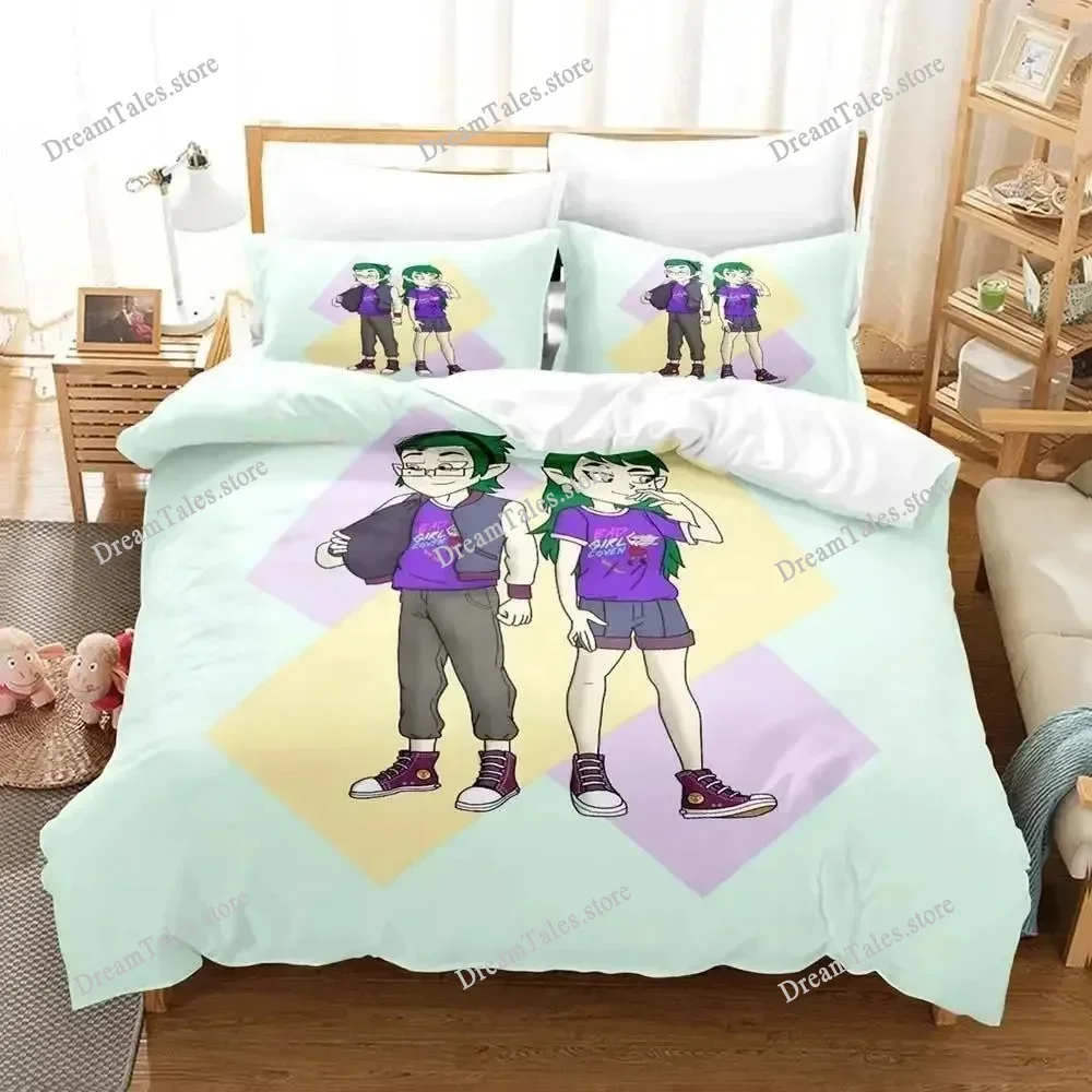

3D Printed Anime Bad Girl Coven Bedding Set Duvet Cover Bedroom Comforter Single Twin King _Size Quilt Cover Home Textiles