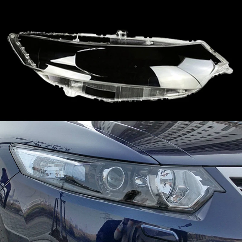 Auto Headlights Shell Mask Transparent Cover Lampshade Headlight Shell Glass For-Honda Spirior 2009-2013