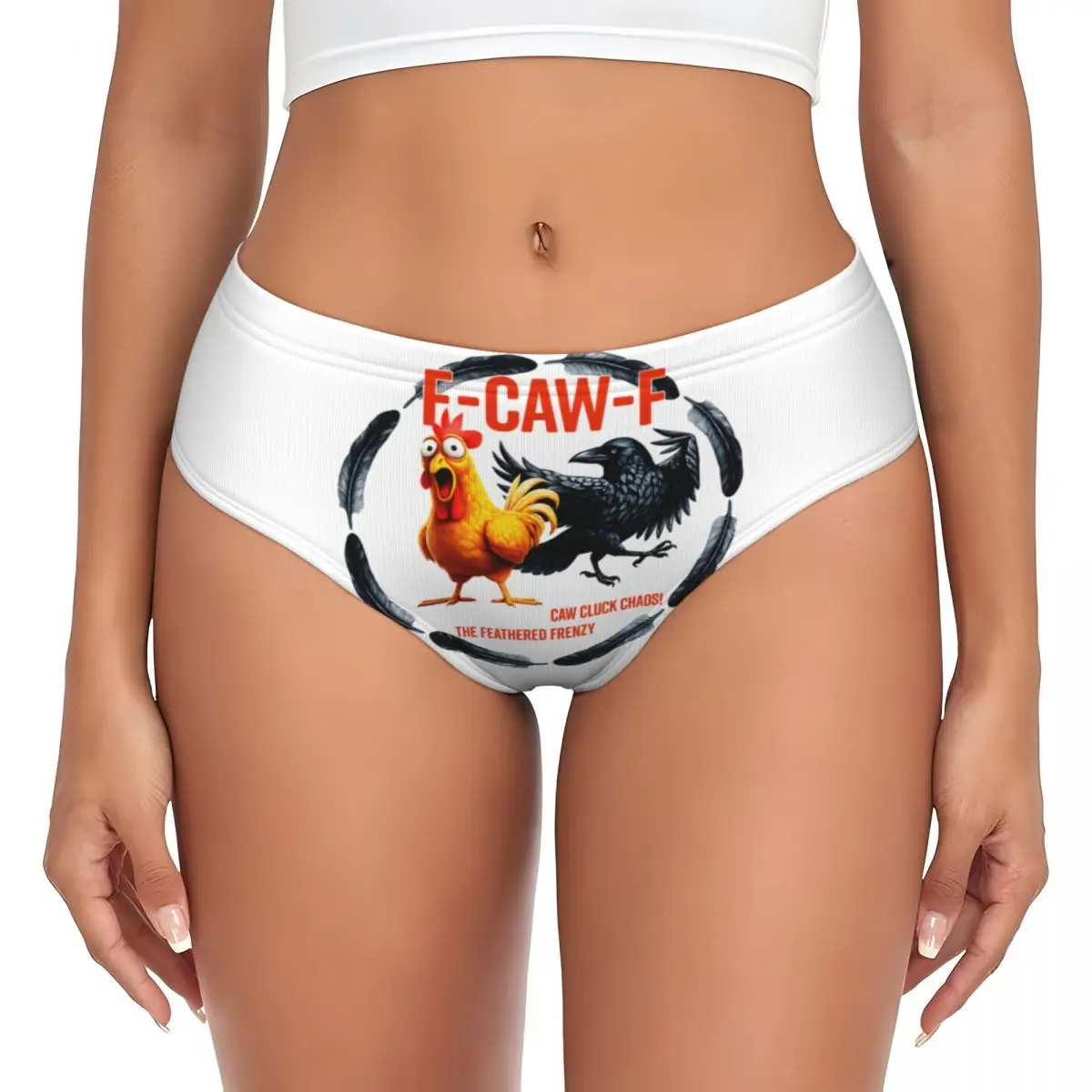 

Забавные трусики F-Caw-F Chicken FCAWF на заказ, женское комфортное нижнее белье, подарок на День святого Валентина