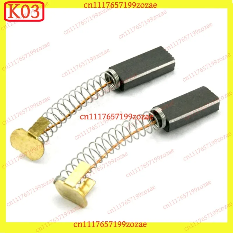 k3  10Pcs 4x8x18mm Motor Carbon Brushes, High Wear Resistance for Sealing Machine & Medical Centrifuge Parts