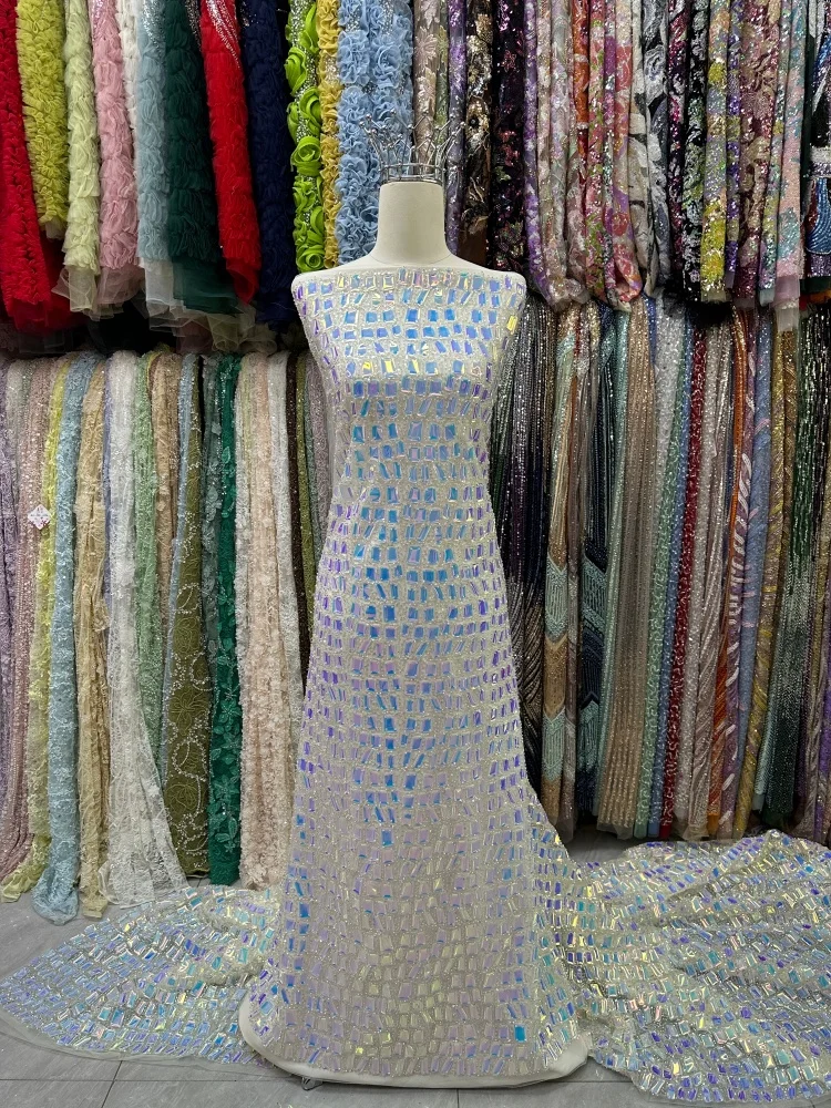 5 Yards New Arrival Hot Sale A - Embroidery Net Dress 评论和价格