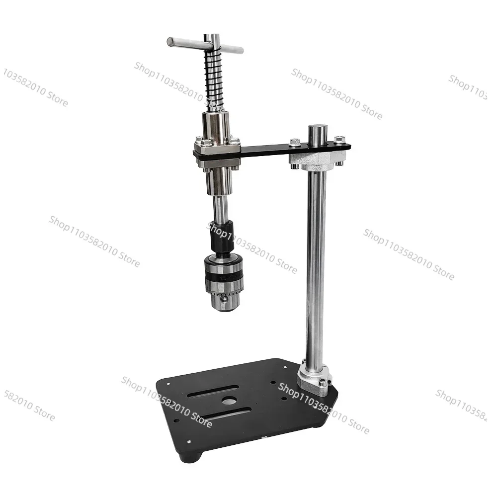 Manual Tapping Machine Small Vertical Desktop Tapper Adjustable T-Handle Tap Holder Wrench B12 1.5-10MM Chuck