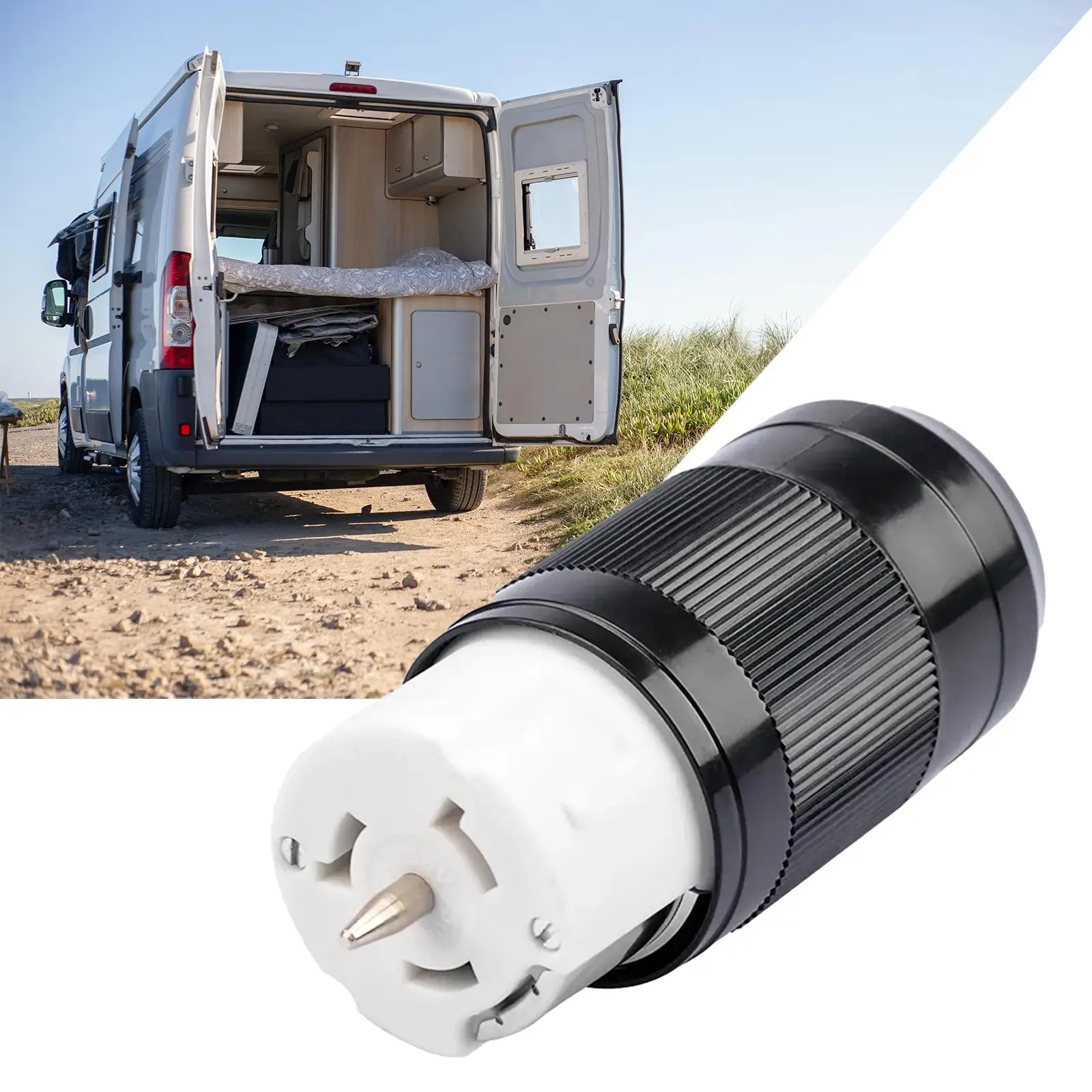 

Generator Connector 50A CS6364C Twist Locking Female Power Cord Plug 125V 250V for RV Trailer Camp