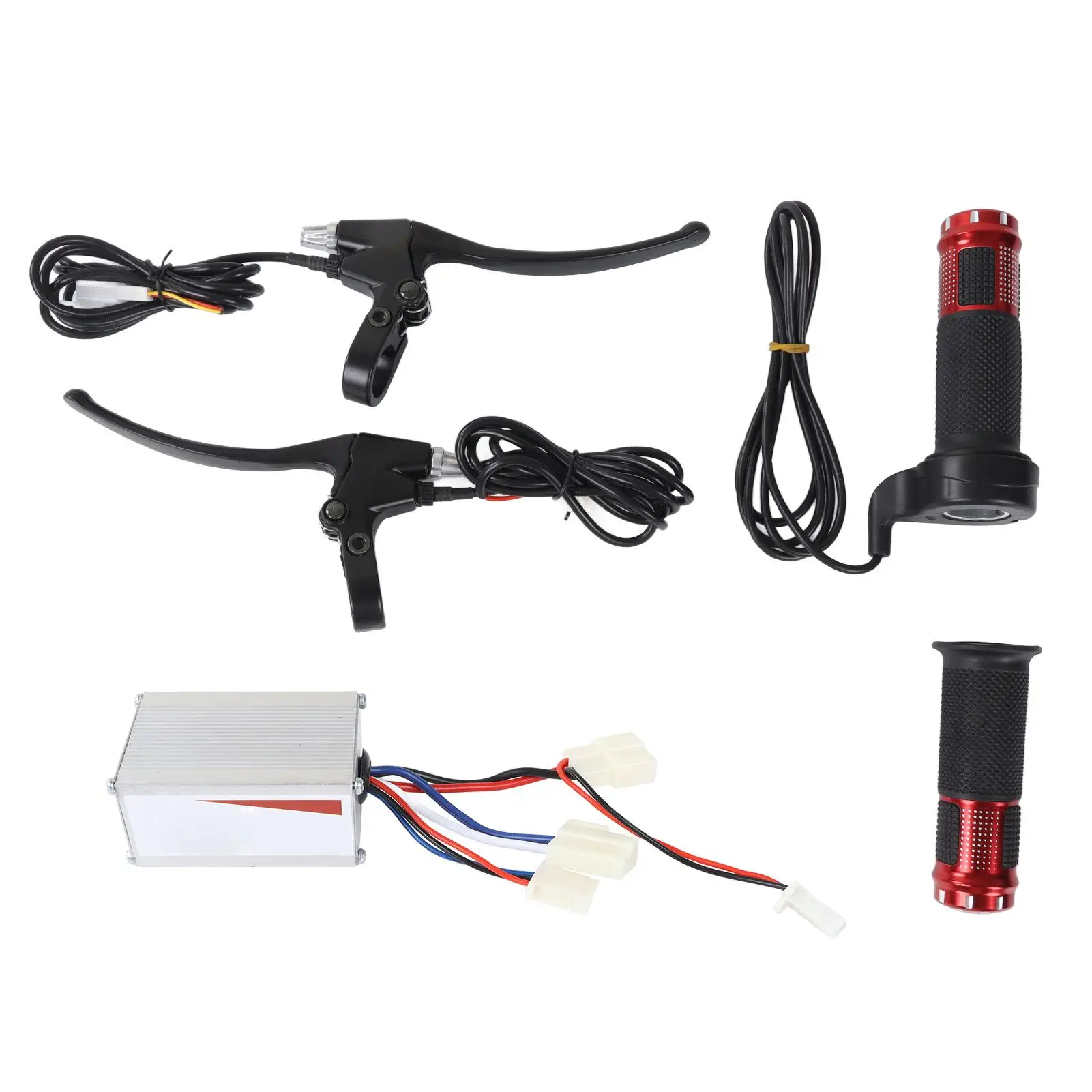 

12V 250W Brushed Controller Kit with Long Line + Brake Handle & Throttle Grip