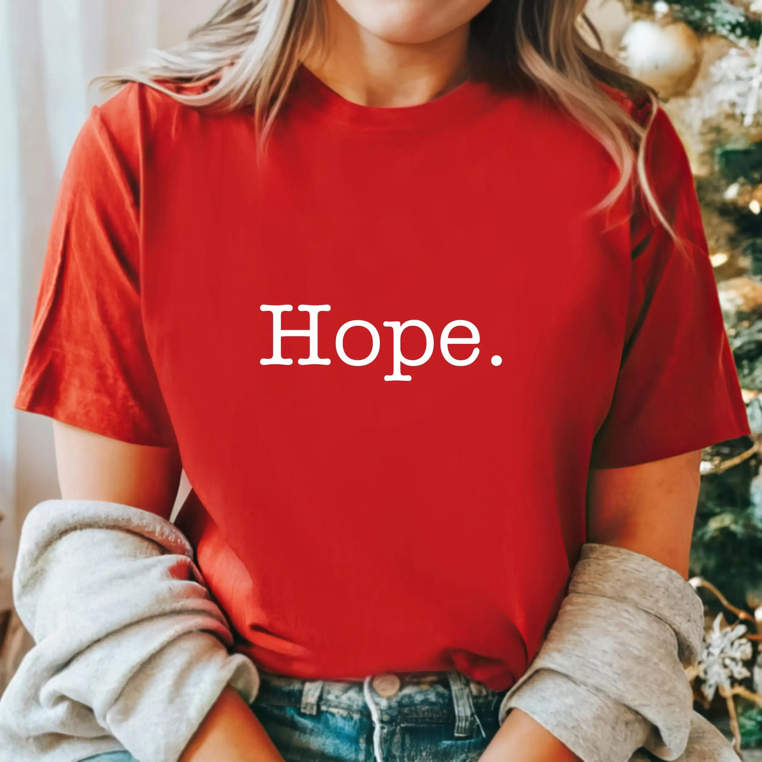 Hope Simple Logo Printed Women T Shirt Faithful Graphic Tee O Neck Inspirational T-shirts Cotton O Neck Fashion Happiness Tops