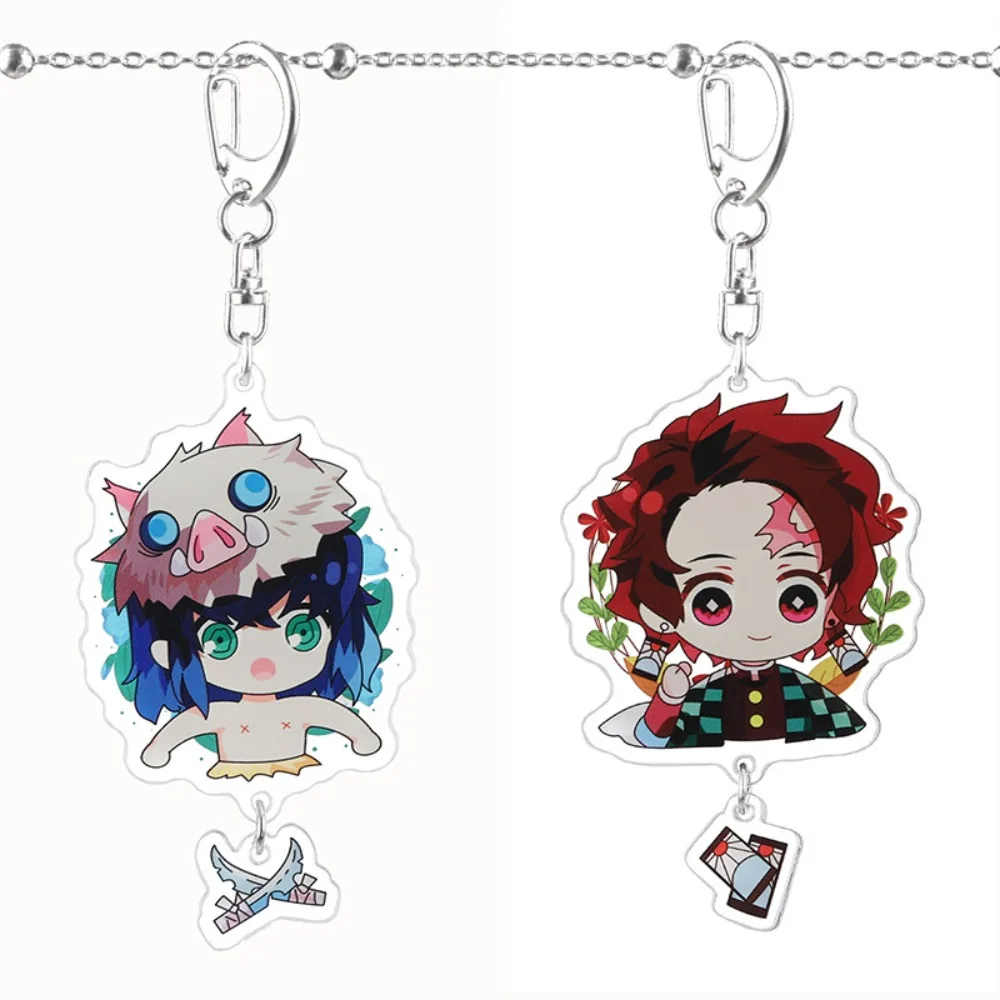 شيطان القاتل الاكريليك مفتاح سلسلة كامادو تانجيرو Nezuko Hashibira Inosuke Agatsuma Zenitsu أنيمي الطرفية تزيين مُثبت #4