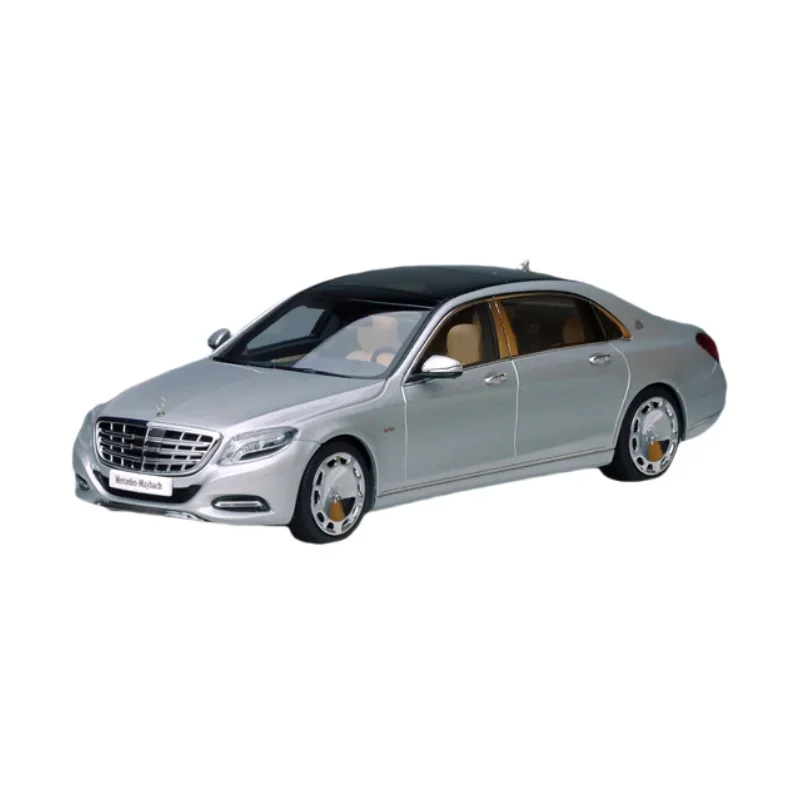 1:43 Mercedes-Benz S-class Maybach S600 alloy model, children\'s collection of decorative toys, holiday gifts for friends.