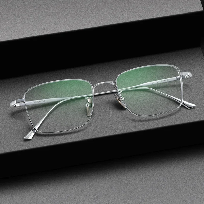 VICKI Pure Titanium Wire for Men and Women Retro Half-frame Myopia Glasses Can Be Customized Prescription Multi-focus TE-1908