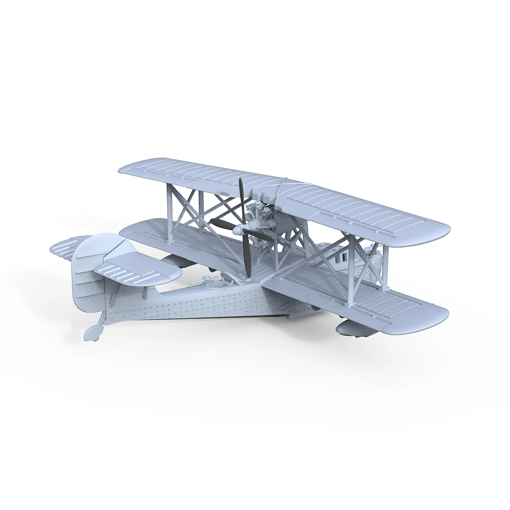 Yao's Studio LYR006 1/100 Military Model Kit British Supermarine Walrus Amphibious Aircraft WWII WAR GAMES