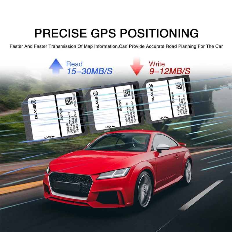 The Latest and Original Maps of The Whole of Europe Version 2021 for Toyota TNS510 Navigation SD Card PZ445-SD333-0U