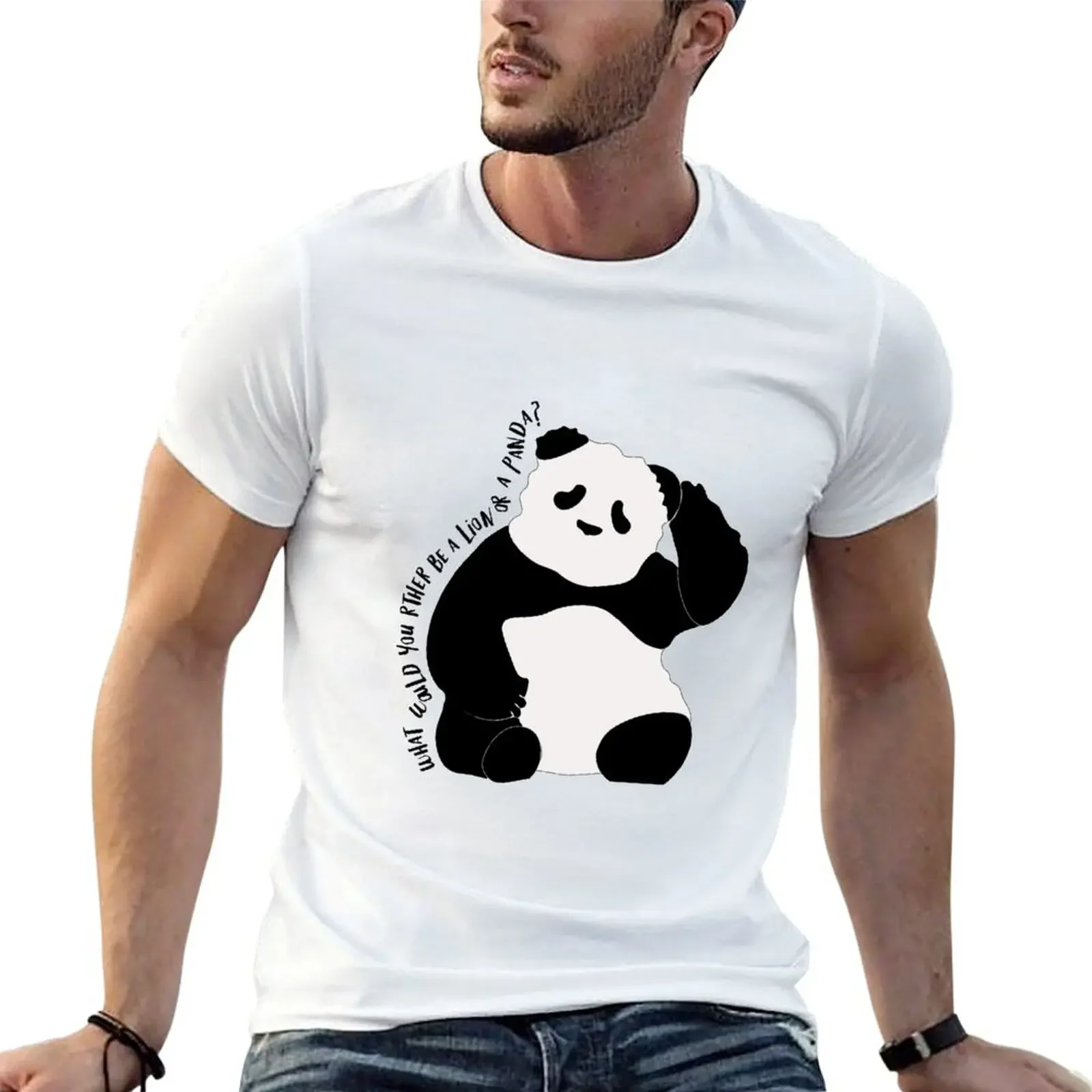 What would you rather be a Lion or Panda? T-Shirt affliction shirts valentines boutique clothes funny t shirts for men