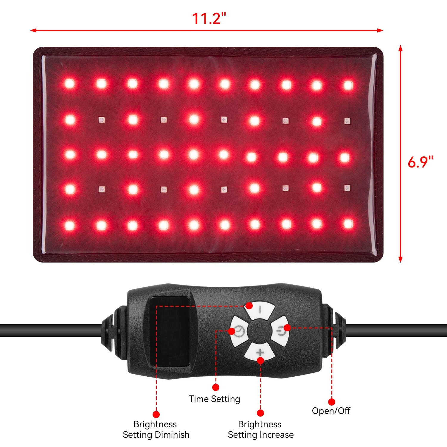 CE FCC RoHS certified red light theapy pad small for little pets cat dog treatment medical red light therapy device