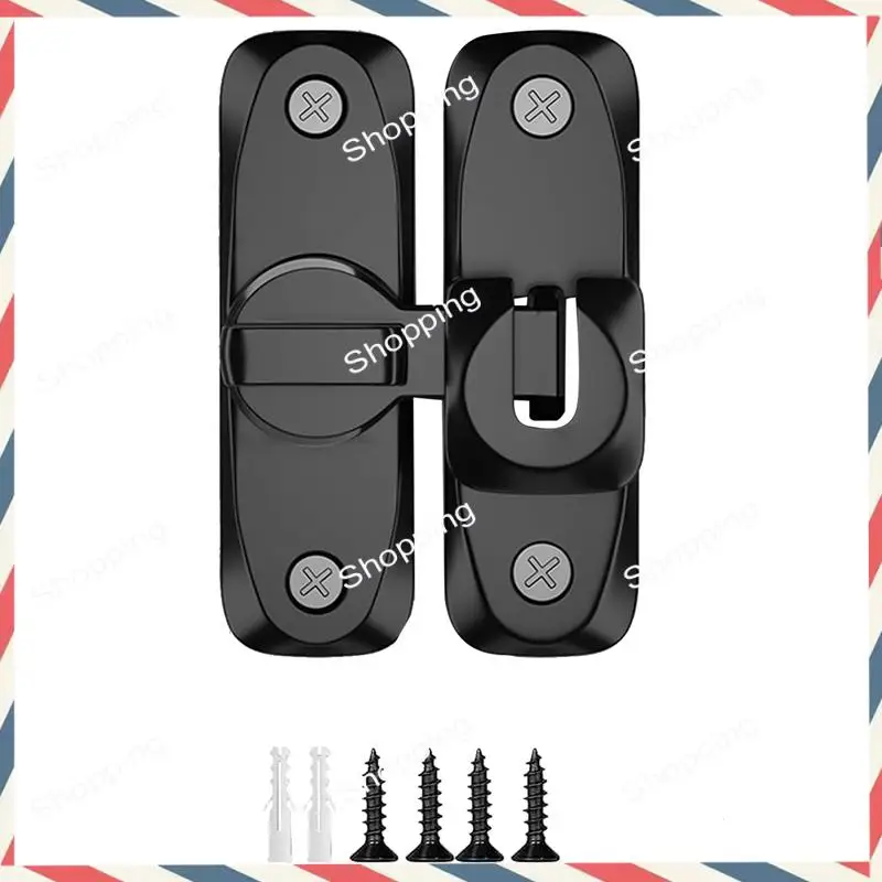 

M20K 1 PCS 90/180 Degree Gate Latches Zinc Alloy Right Angle Door Lock Latch Barn Door Lock