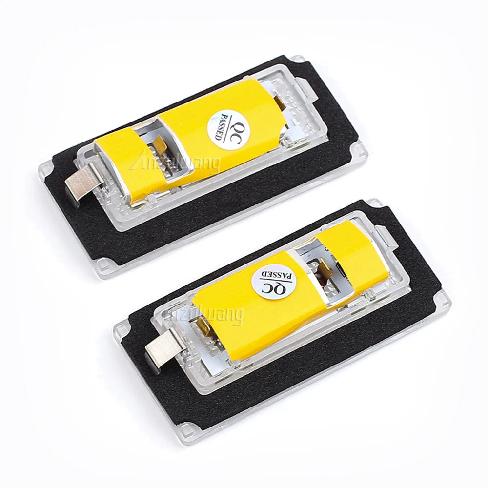 2pcs Licence Number Plate Light 6500K White LED License Plate Lights Lamps For MINI Cooper S MK1 R50 R52 R53