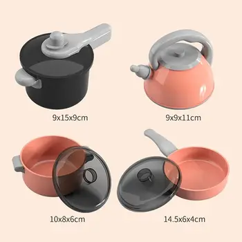 粉紅廚房玩具套裝,適合男孩女孩玩耍,可切水果蔬菜、披薩,角色扮演模擬遊戲,早期教育益智玩具 10 最佳銷售 兒童烹飪套裝 - №10